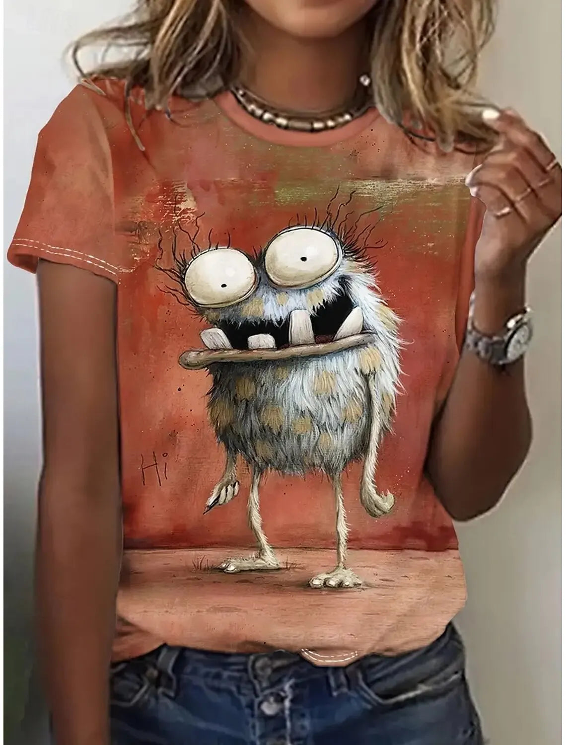 Women’s Kawaii Animal Print T-Shirt