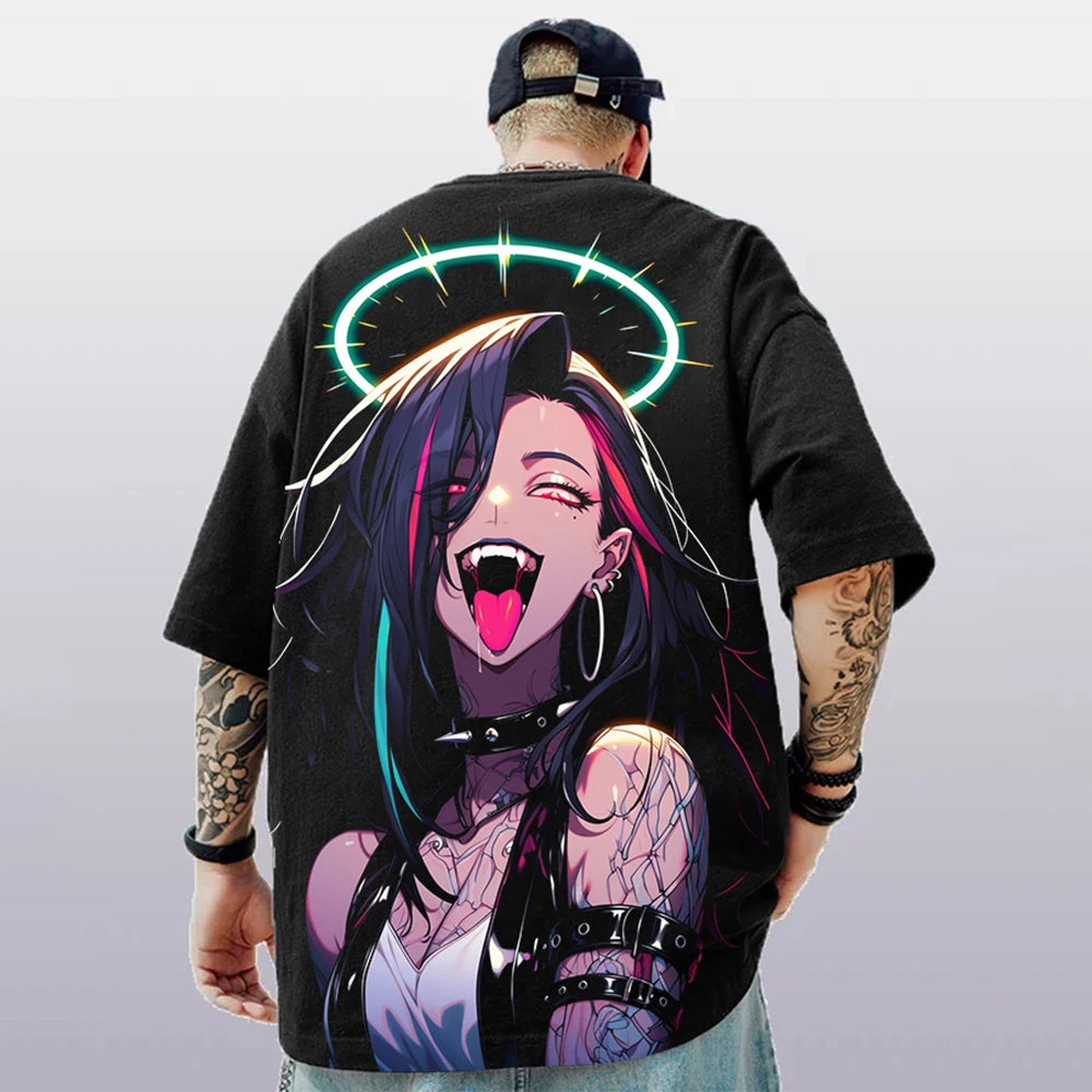 Men’s 3D Anime Print T-Shirt