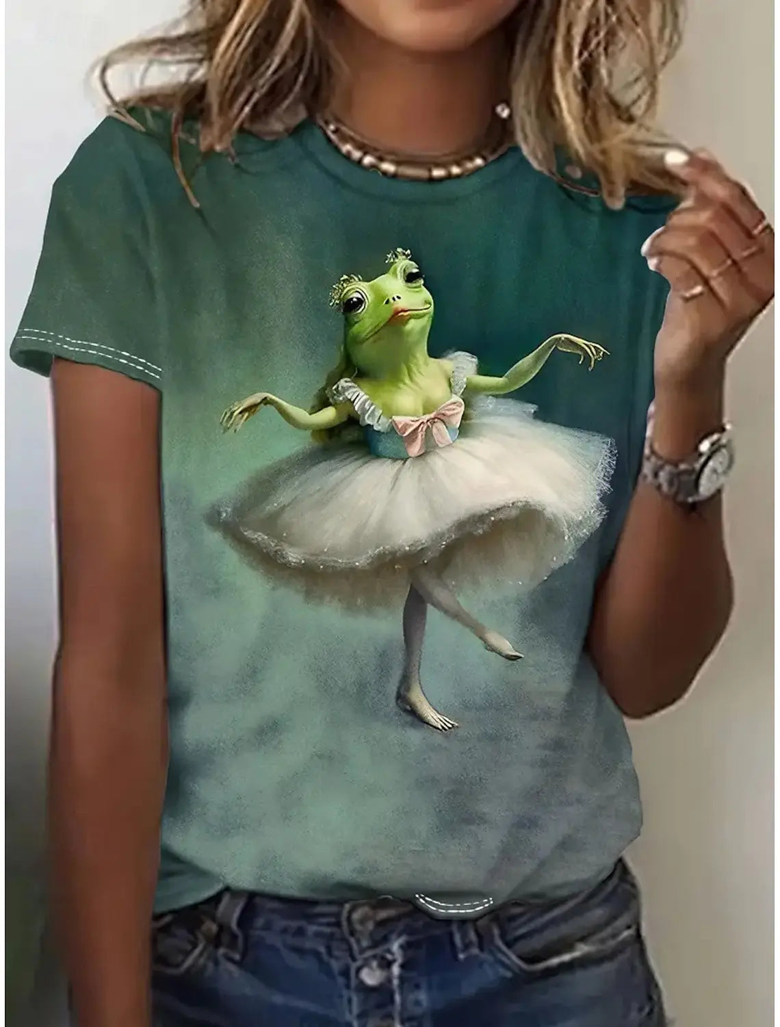 Women’s Kawaii Animal Print T-Shirt