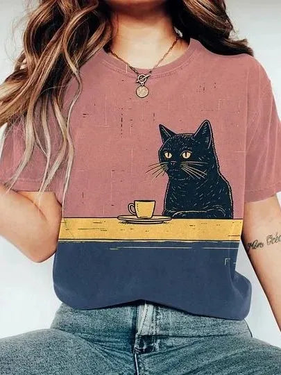 Women's Casual 3D Animal Tee