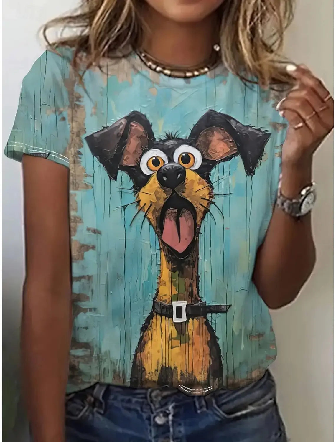 Women’s Kawaii Animal Print T-Shirt