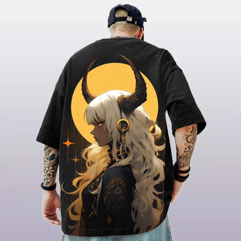 Men’s 3D Anime Print T-Shirt