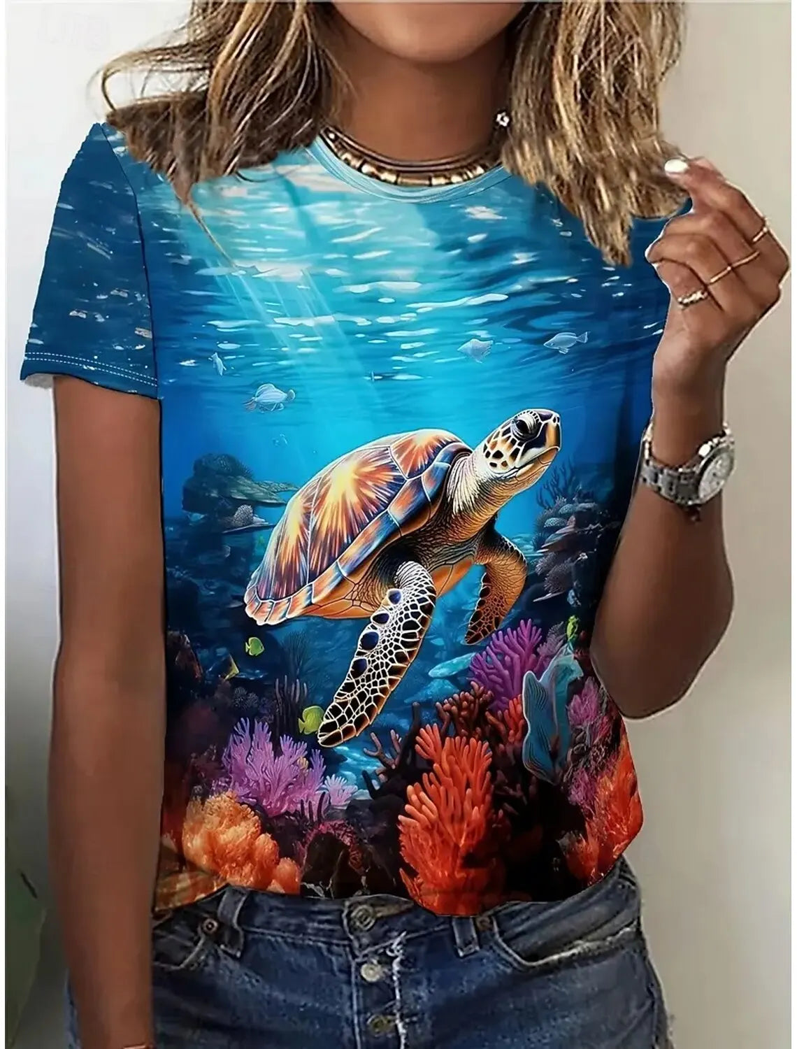 Women’s Kawaii Animal Print T-Shirt