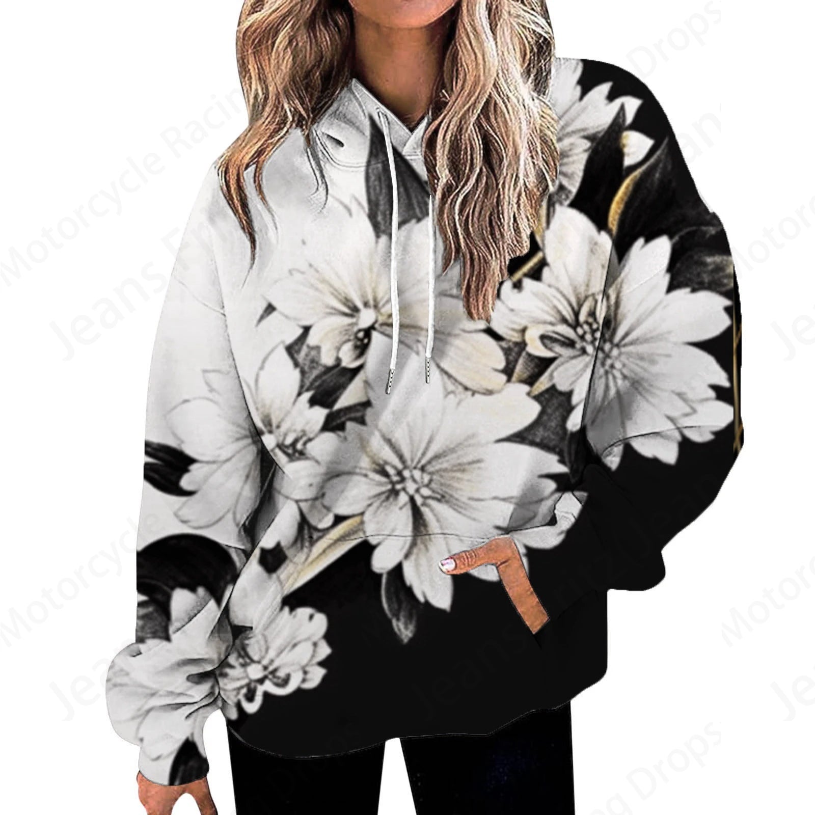 Women’s 3D Floral Butterfly Hoodie