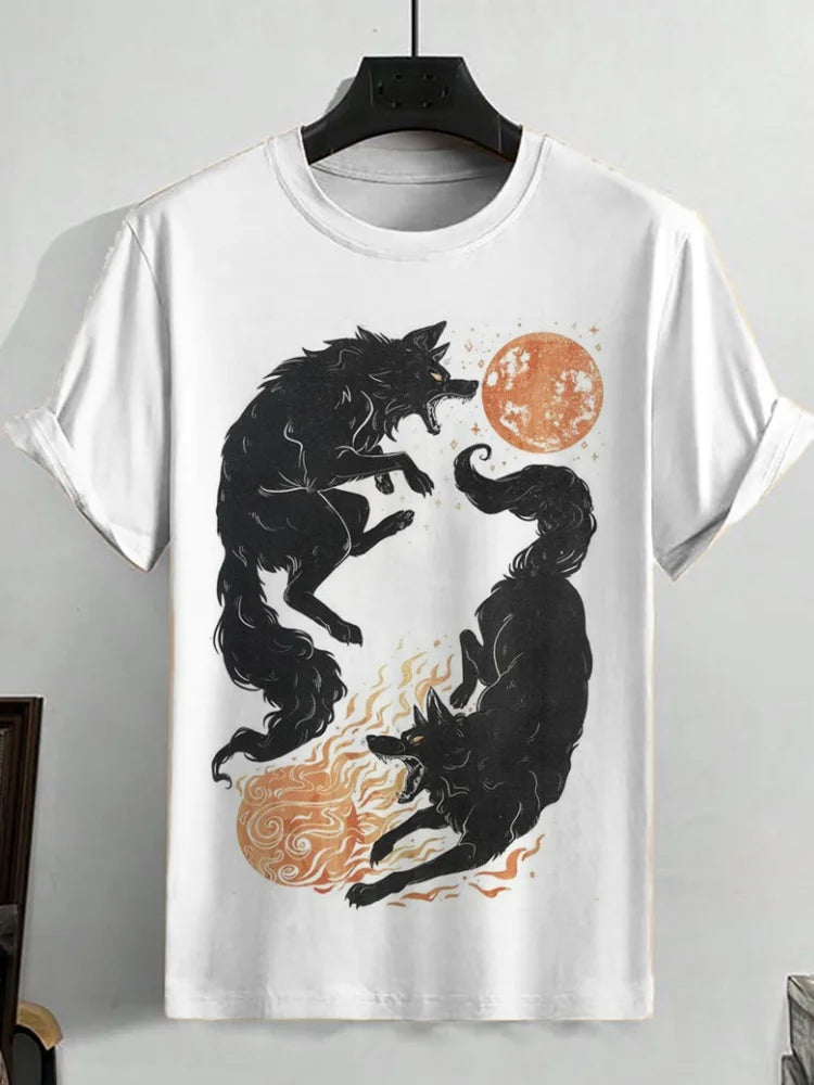 Men’s Japanese Ukiyo-e 3D Print T-Shirt